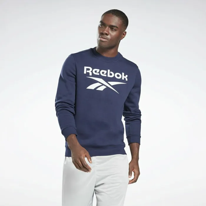 Hoodies and Sweatshirts Mens Reebok Identity Fleece Crew Sweatshirt Vector Navy Hoodies and Sweatshirts Mens Reebok Identity Fleece Crew Sweatshirt Vector Navy