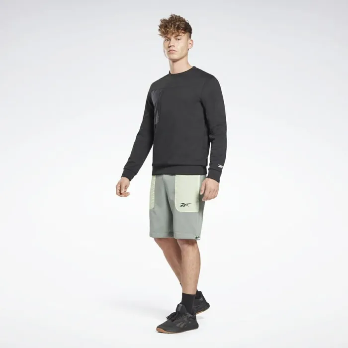 Hoodies and Sweatshirts Mens Reebok MYT Crew Sweatshirt Black