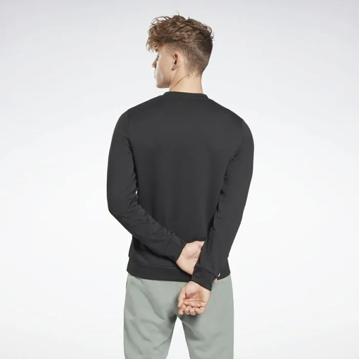 Hoodies and Sweatshirts Mens Reebok MYT Crew Sweatshirt Black