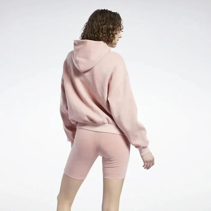 Hoodies and Sweatshirts Womens Reebok Classics Natural Dye Fleece Hoodie Frost Berry