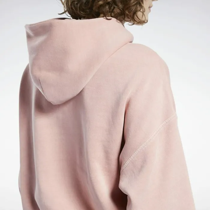 Hoodies and Sweatshirts Womens Reebok Classics Natural Dye Fleece Hoodie Frost Berry