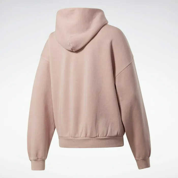 Hoodies and Sweatshirts Womens Reebok Classics Natural Dye Fleece Hoodie Frost Berry