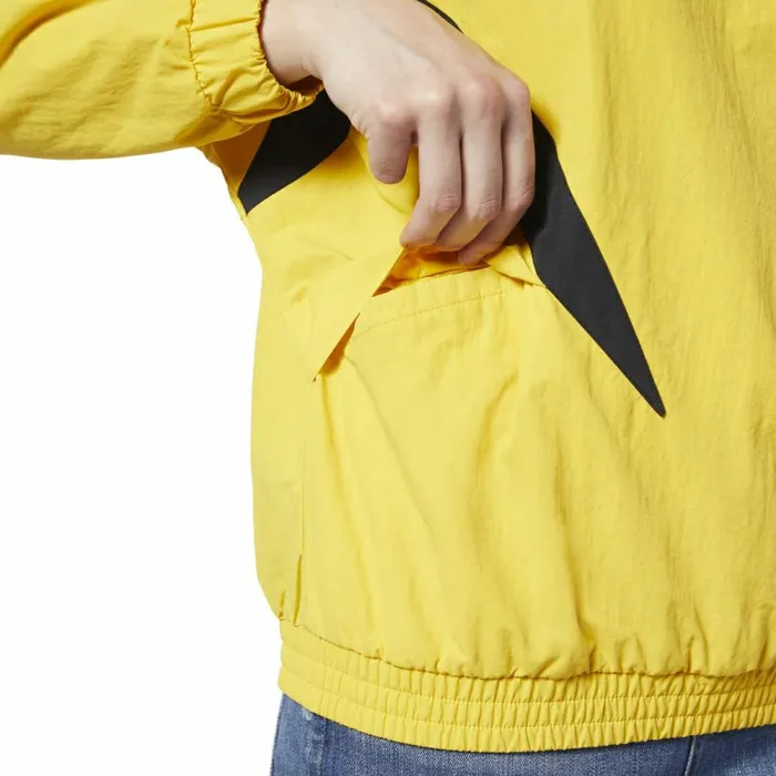 Hoodies and Sweatshirts Womens Reebok Classics Vector Crew Sweatshirt Toxic Yellow