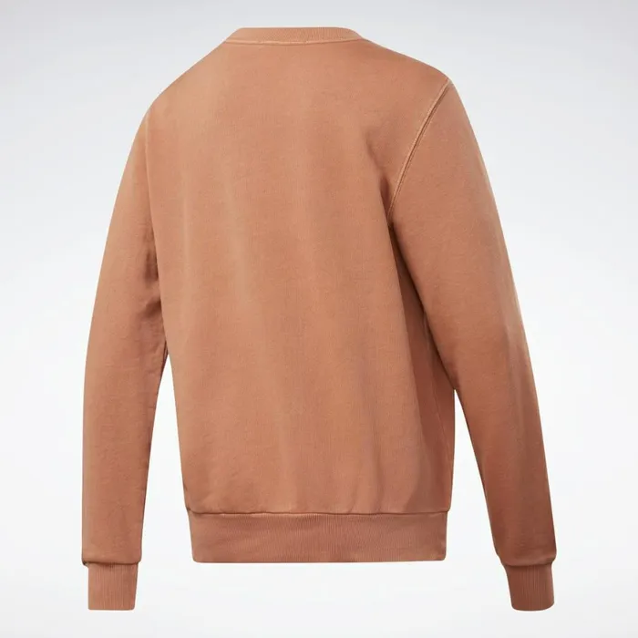 Hoodies and Sweatshirts Womens Reebok Classics Washed Crew Sweatshirt Rustic Clay
