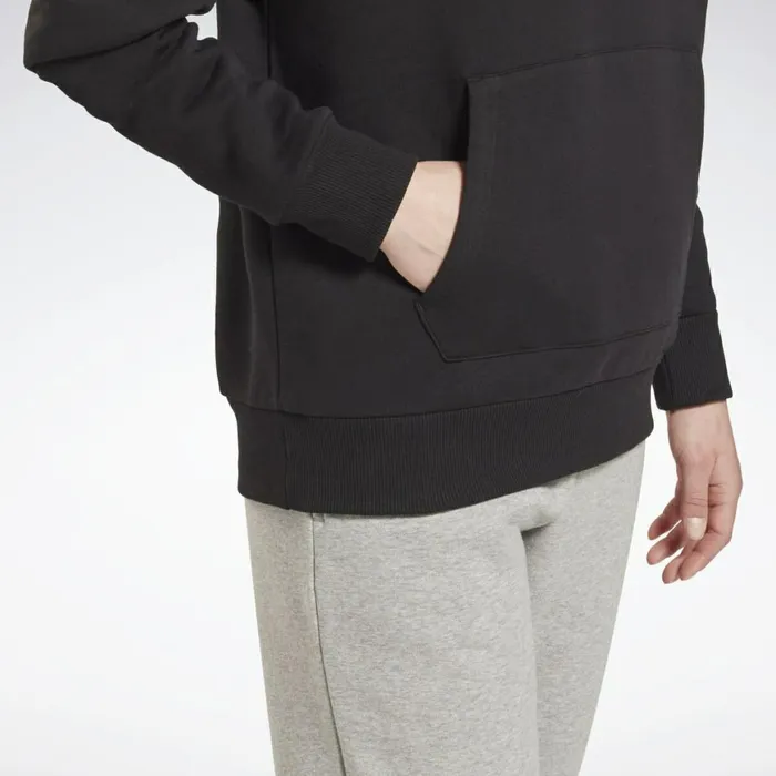 Hoodies and Sweatshirts Womens Reebok Identity Fleece Pullover Hoodie Black