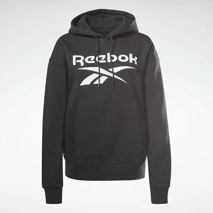 Hoodies and Sweatshirts Womens Reebok Identity Logo Fleece Pullover Hoodie Black