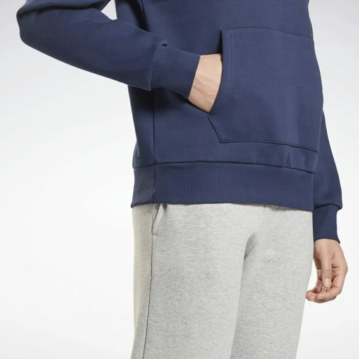 Hoodies and Sweatshirts Womens Reebok Identity Logo Fleece Pullover Hoodie Vector Navy