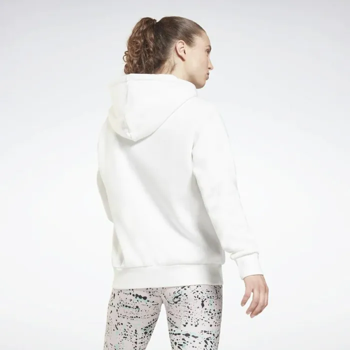 Hoodies and Sweatshirts Womens Reebok Identity Logo Fleece Pullover Hoodie White
