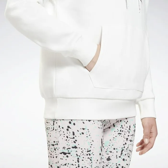 Hoodies and Sweatshirts Womens Reebok Identity Logo Fleece Pullover Hoodie White
