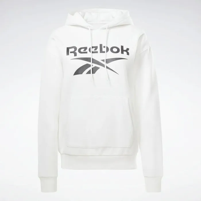 Hoodies and Sweatshirts Womens Reebok Identity Logo Fleece Pullover Hoodie White