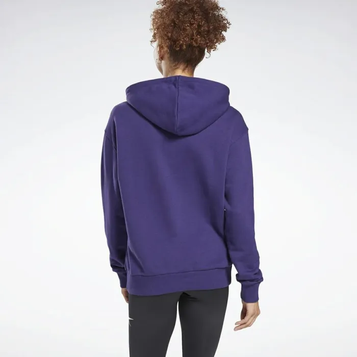Hoodies and Sweatshirts Womens Reebok Identity Logo French Terry Hoodie Dark Orchid