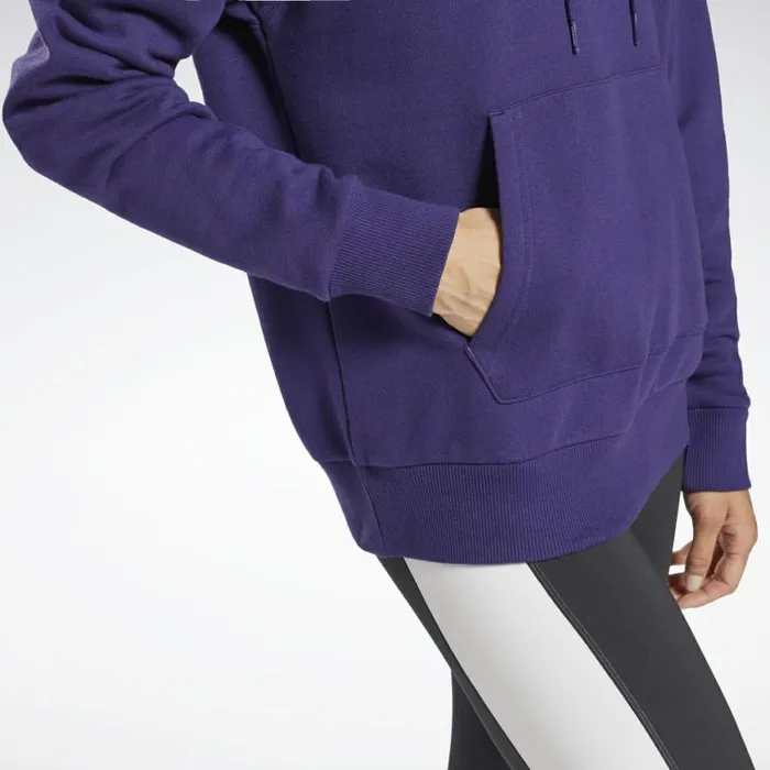 Hoodies and Sweatshirts Womens Reebok Identity Logo French Terry Hoodie Dark Orchid