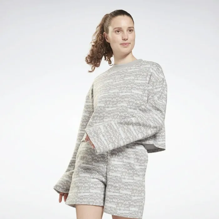 Hoodies and Sweatshirts Womens Reebok MYT Printed Long Sleeve CoverUp Mgh Solid Grey Hoodies and Sweatshirts Womens Reebok MYT Printed Long Sleeve CoverUp Mgh Solid Grey