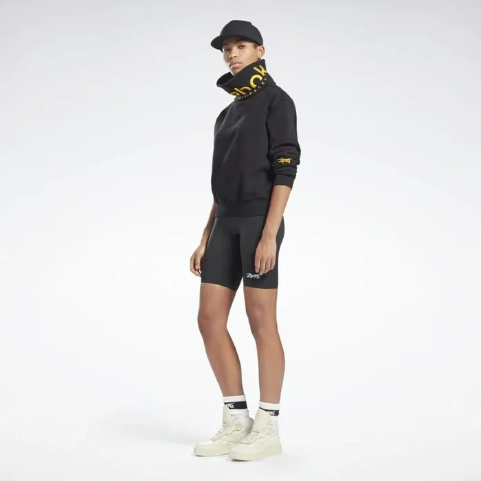 Hoodies and Sweatshirts Womens Reebok VB Cowl Sweatshirt Black
