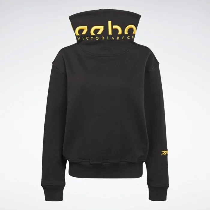 Hoodies and Sweatshirts Womens Reebok VB Cowl Sweatshirt Black