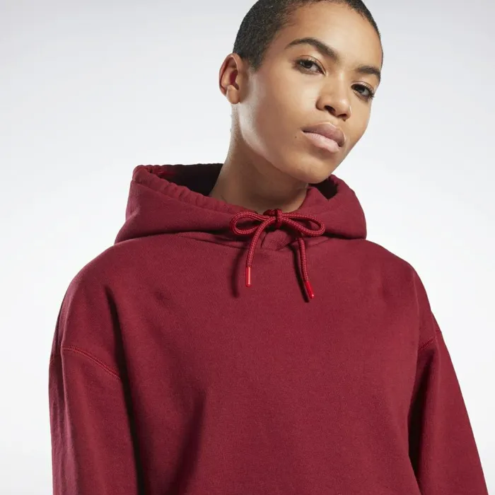 Hoodies and Sweatshirts Womens Reebok VB Hoodie Collegiate Burgundy
