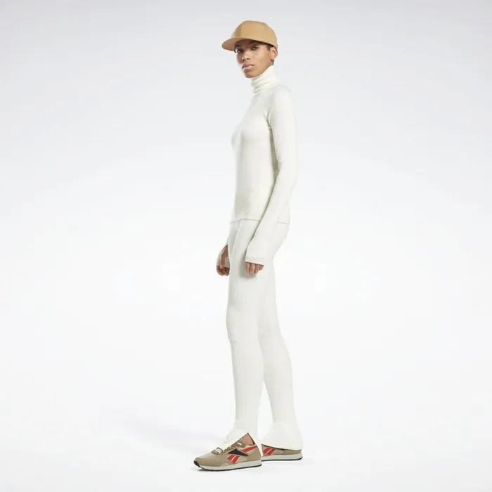 Hoodies and Sweatshirts Womens Reebok VB Roll Neck Sweater Alabaster