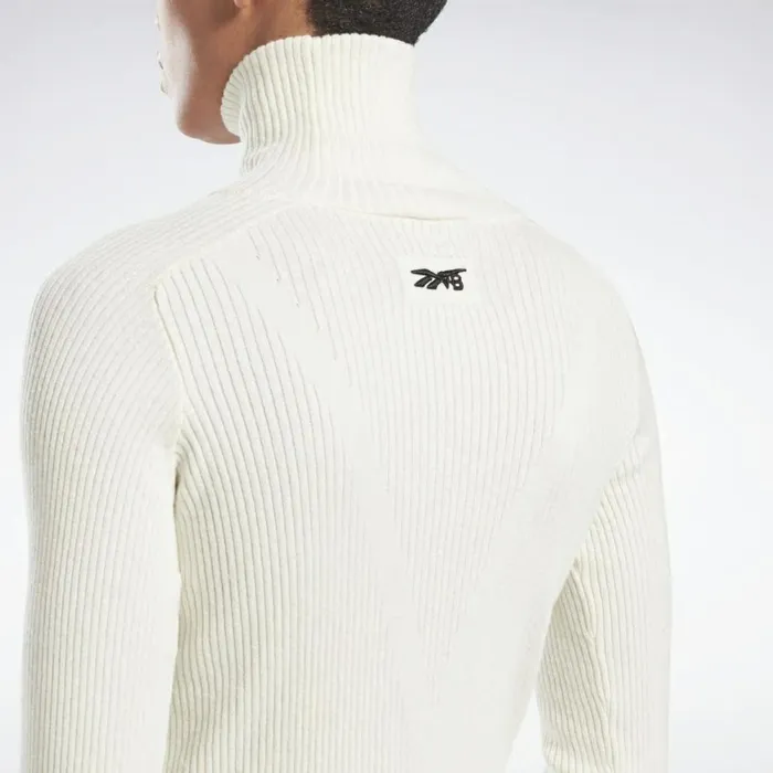 Hoodies and Sweatshirts Womens Reebok VB Roll Neck Sweater Alabaster