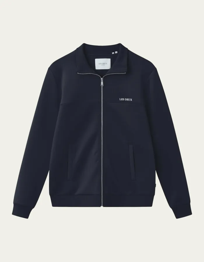 HoodiesSweatshirts Men Les Deux Ballier Track Jacket 8211 Dark Navy