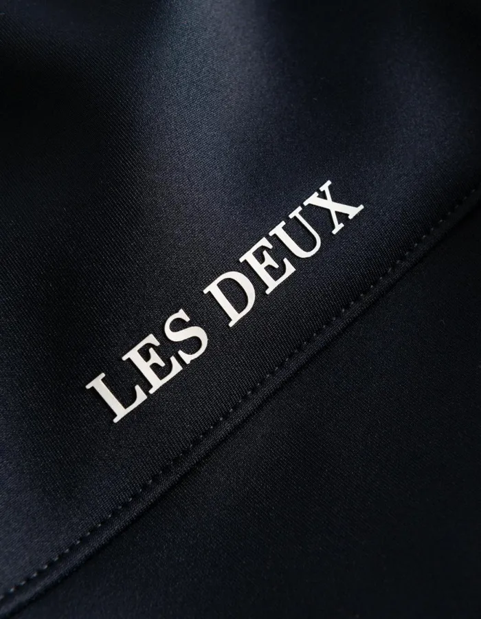 HoodiesSweatshirts Men Les Deux Ballier Track Jacket 8211 Dark Navy