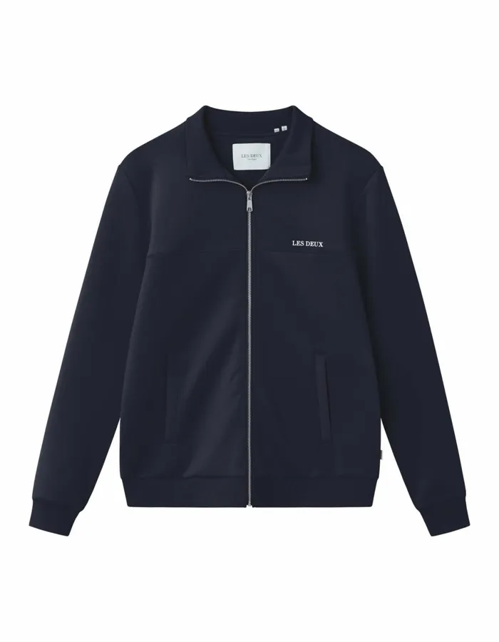 HoodiesSweatshirts Men Les Deux Ballier Track Jacket 8211 Dark Navy