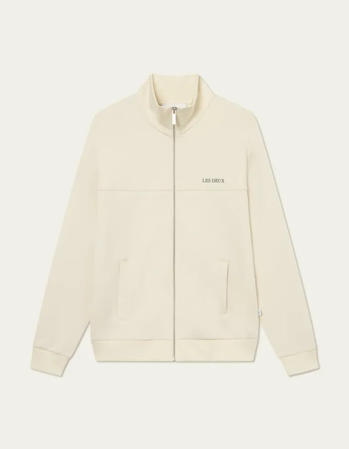 HoodiesSweatshirts Men Les Deux Ballier Track Jacket 8211 Ivory