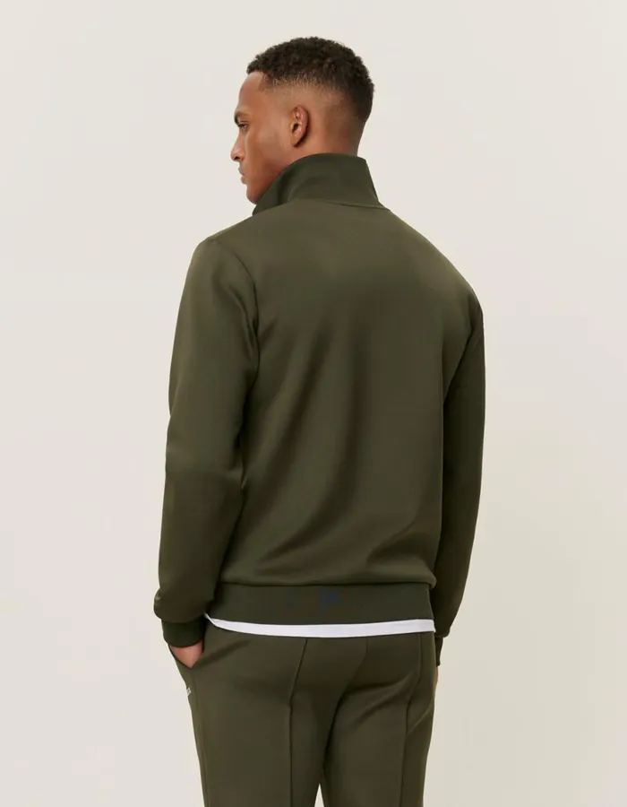 HoodiesSweatshirts Men Les Deux Ballier Track Jacket 8211 Olive Night