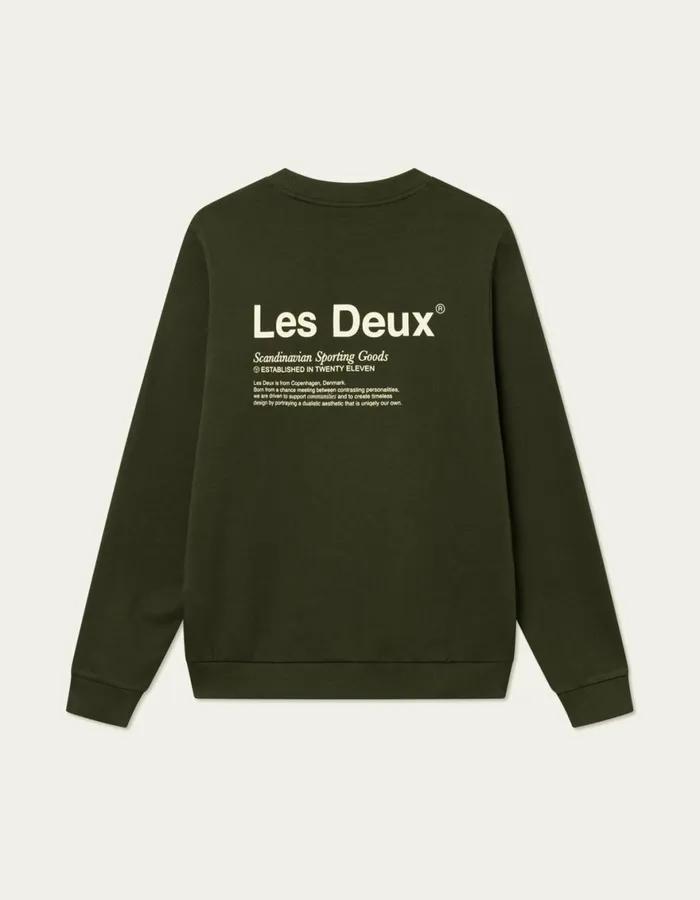 HoodiesSweatshirts Men Les Deux Brody Sweatshirt 20 8211 RosinIvory