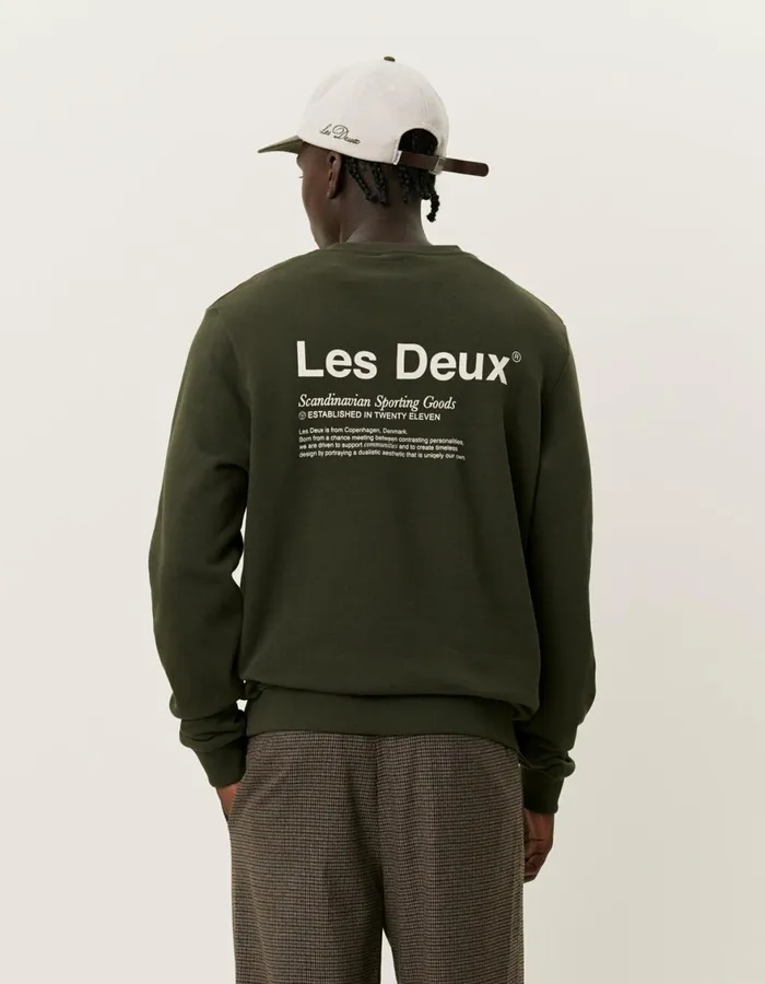 HoodiesSweatshirts Men Les Deux Brody Sweatshirt 20 8211 RosinIvory