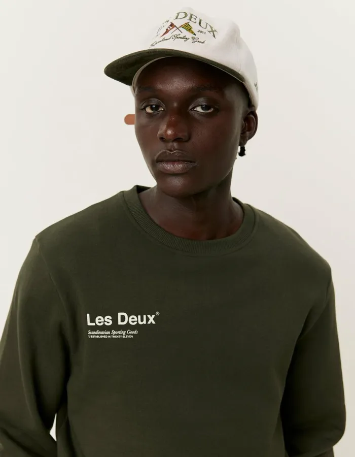 HoodiesSweatshirts Men Les Deux Brody Sweatshirt 20 8211 RosinIvory