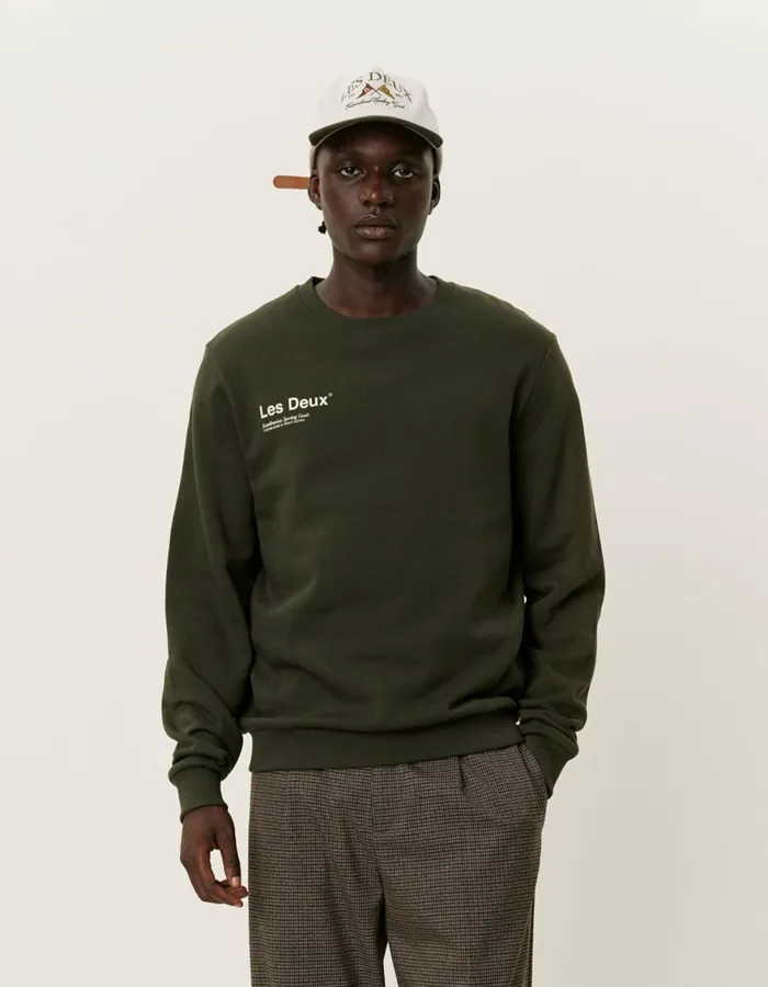 HoodiesSweatshirts Men Les Deux Brody Sweatshirt 20 8211 RosinIvory
