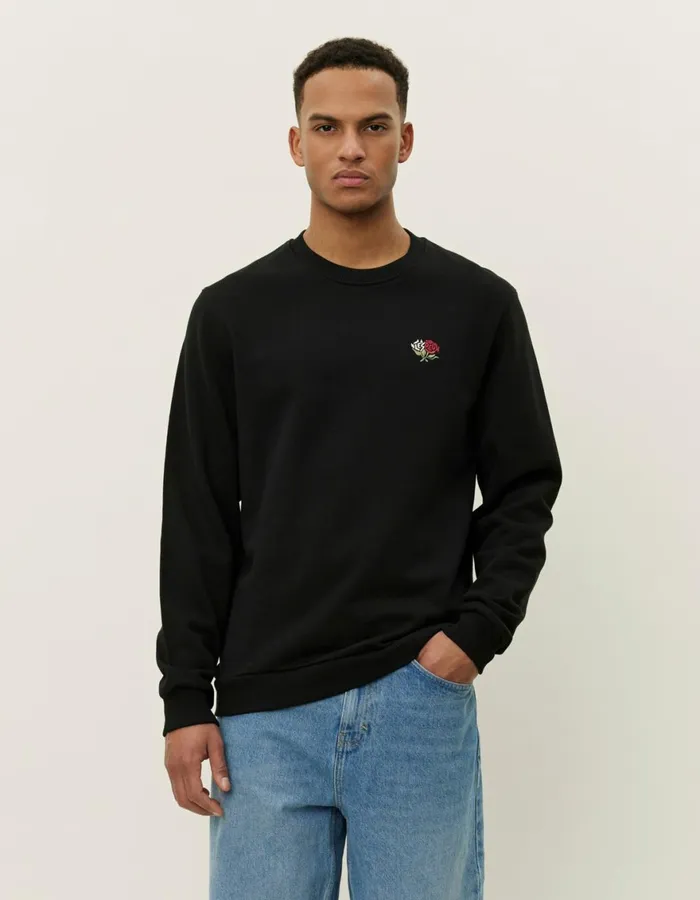 HoodiesSweatshirts Men Les Deux Clyde Sweatshirt 8211 BlackBlack