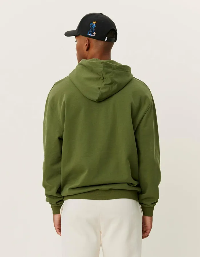 HoodiesSweatshirts Men Les Deux Crew Hoodie 8211 Chive GreenLight Ivory