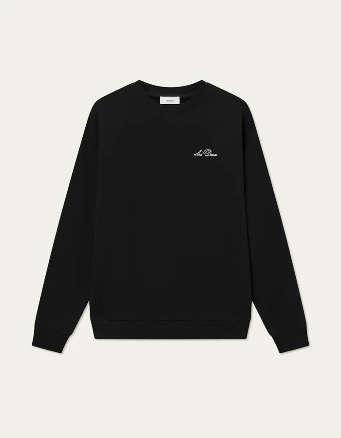 HoodiesSweatshirts Men Les Deux Crew Sweatshirt 8211 BlackLight Ivory