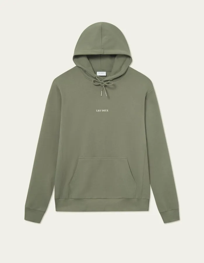 HoodiesSweatshirts Men Les Deux Dexter Hoodie 8211 Lichen Green