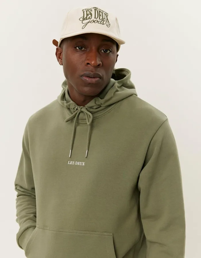 HoodiesSweatshirts Men Les Deux Dexter Hoodie 8211 Lichen Green