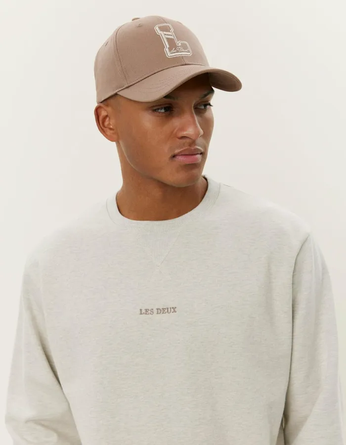 HoodiesSweatshirts Men Les Deux Dexter Sweatshirt 8211 Ivory Melange