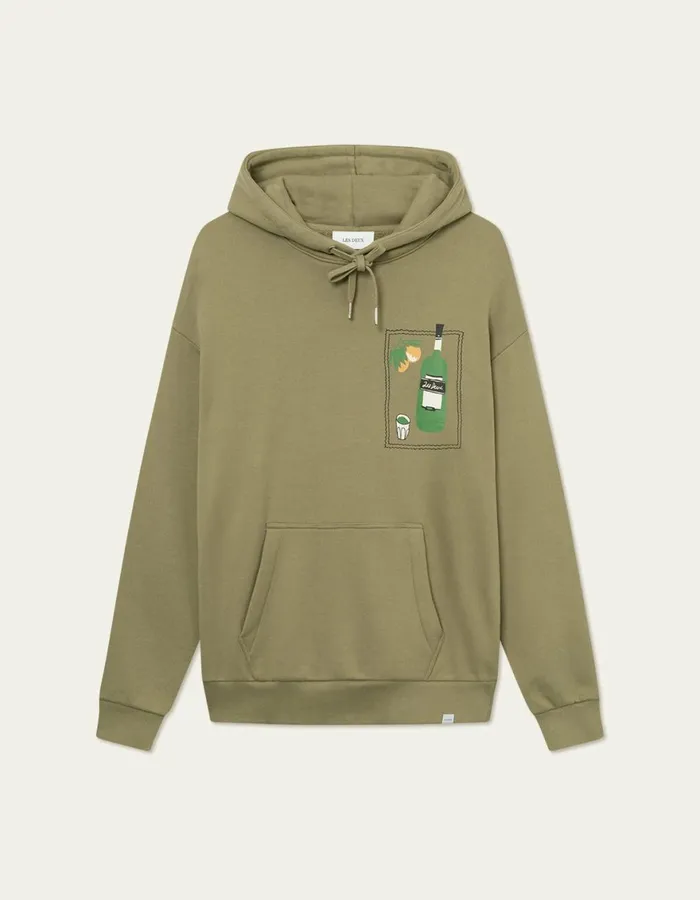 HoodiesSweatshirts Men Les Deux Dorian Hoodie 8211 Surplus Green