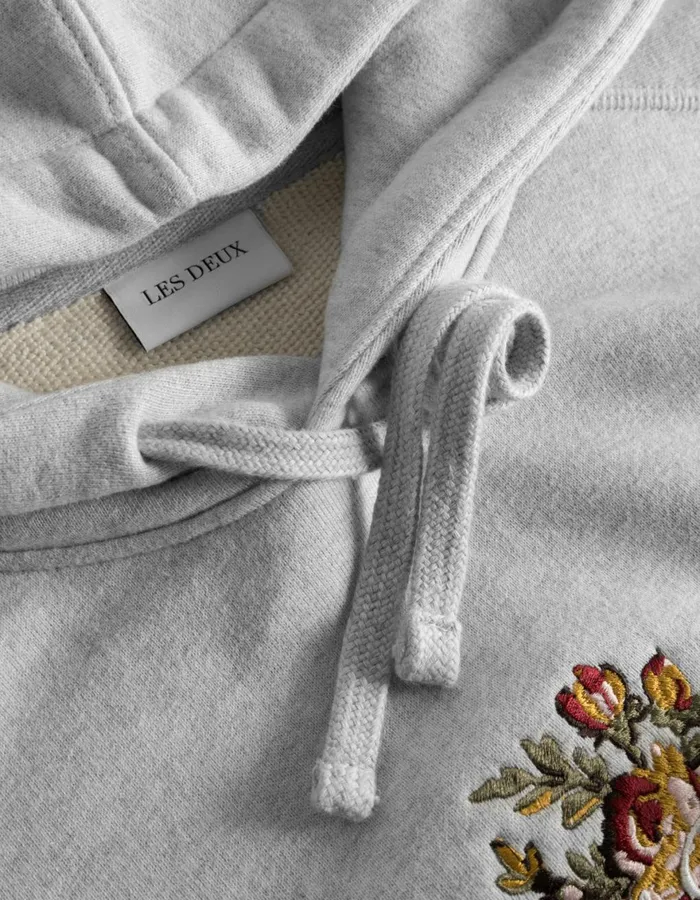 HoodiesSweatshirts Men Les Deux Fiore Hoodie 8211 Snow Melange