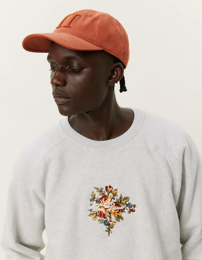 HoodiesSweatshirts Men Les Deux Fiore Sweatshirt 8211 Snow Melange
