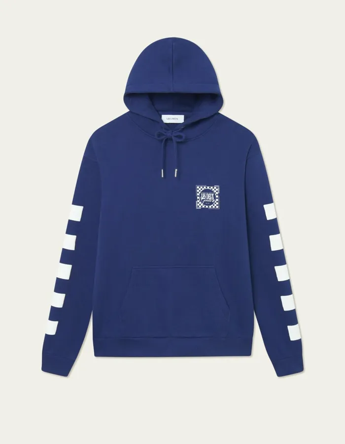 HoodiesSweatshirts Men Les Deux Goods Hoodie 8211 BlueprintWhite