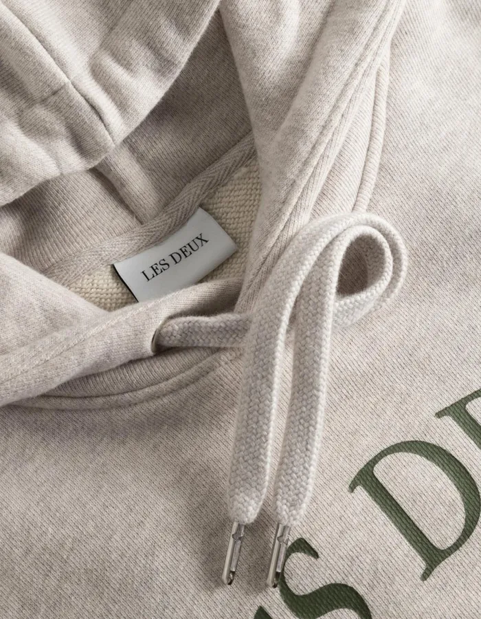 HoodiesSweatshirts Men Les Deux Ivy League Hoodie 8211 Oatmeal Mlange