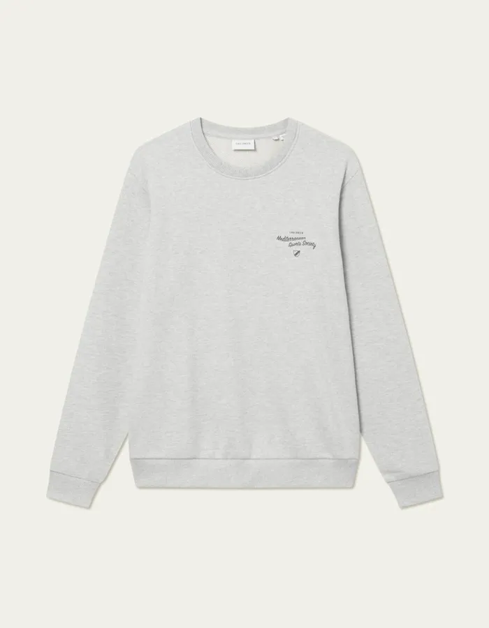 HoodiesSweatshirts Men Les Deux Mediterranean Sweatshirt 8211 Snow Melange