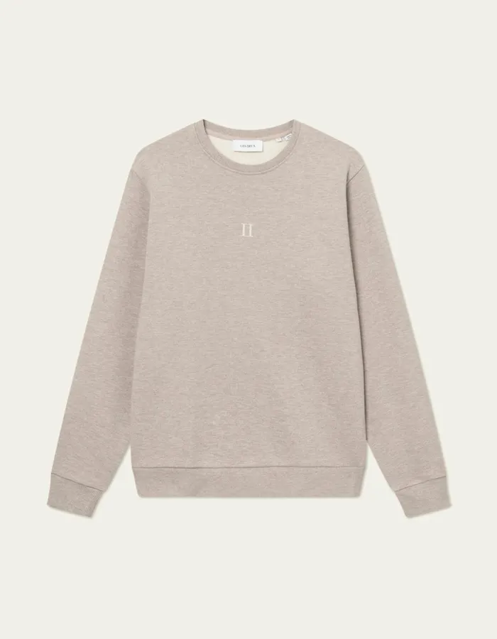HoodiesSweatshirts Men Les Deux Mini Encore Sweatshirt 20 8211 Dark Sand MelangeIvory