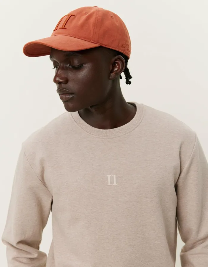 HoodiesSweatshirts Men Les Deux Mini Encore Sweatshirt 20 8211 Dark Sand MelangeIvory