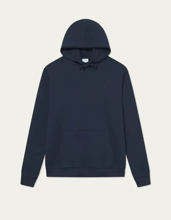 HoodiesSweatshirts Men Les Deux Norregaard Tonal Hoodie 8211 Dark Navy
