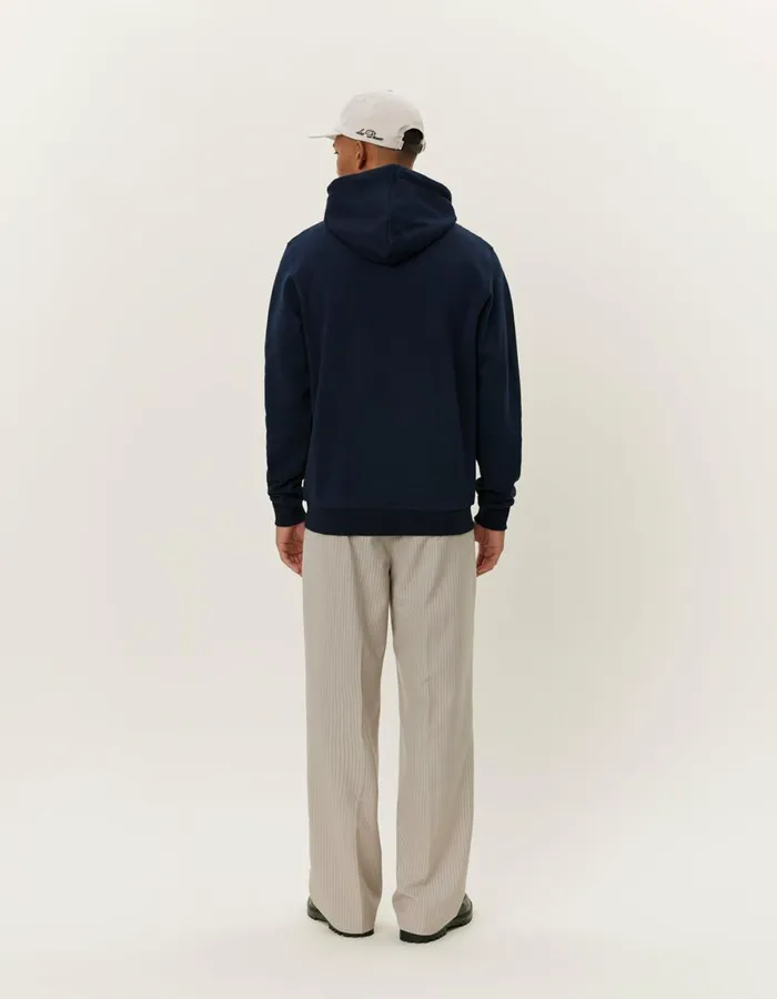 HoodiesSweatshirts Men Les Deux Norregaard Tonal Hoodie 8211 Dark Navy