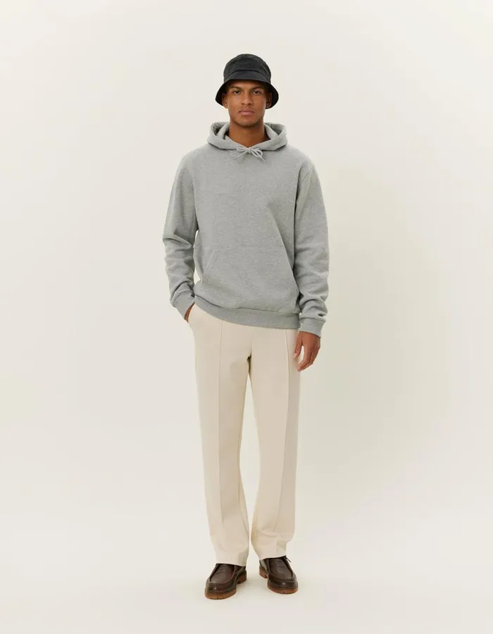HoodiesSweatshirts Men Les Deux Norregaard Tonal Hoodie 8211 Grey Melange