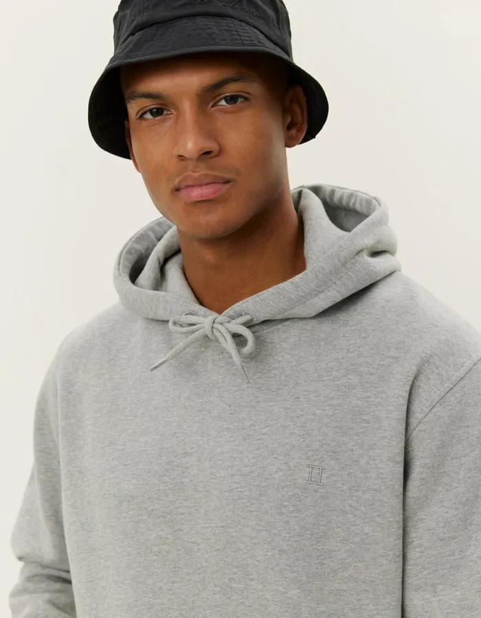 HoodiesSweatshirts Men Les Deux Norregaard Tonal Hoodie 8211 Grey Melange