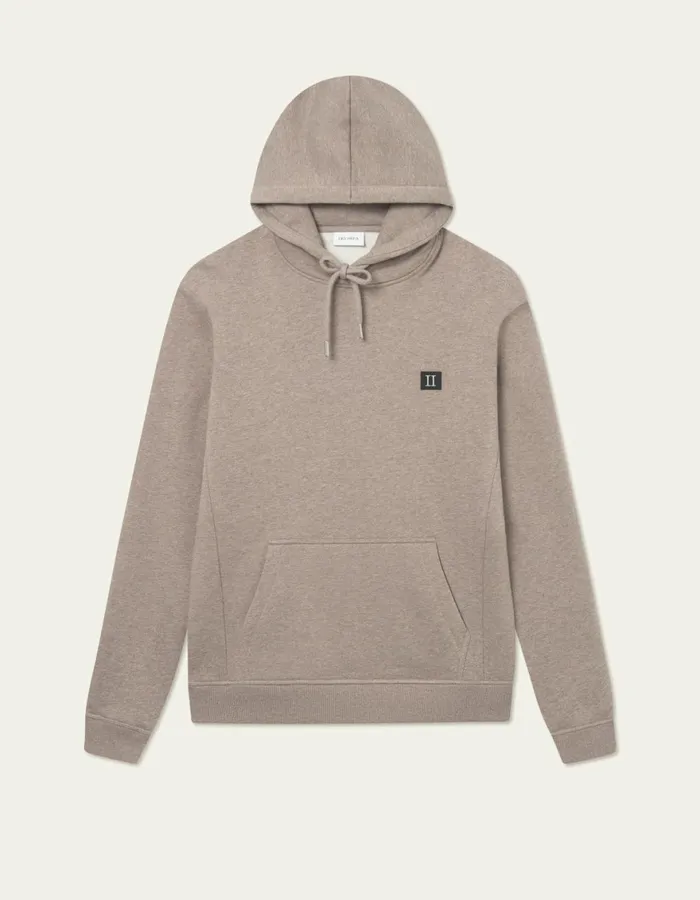 HoodiesSweatshirts Men Les Deux Piece Hoodie 8211 Walnut MelangeBlack
